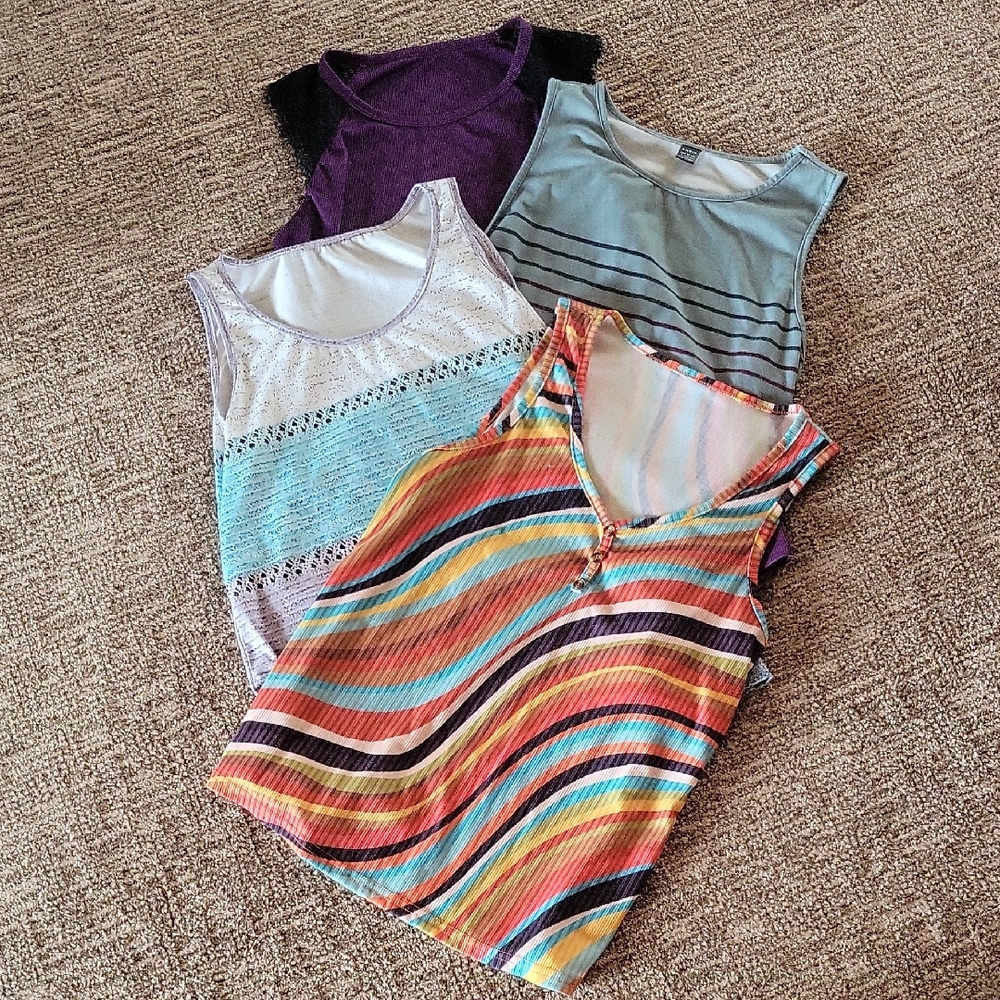 SHEIN Multicolor Tank Tops Set